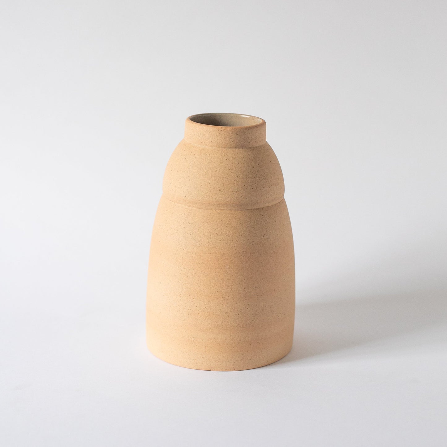 Handcrafted Earth-Toned Chubby Ceramic Vase – Unique Artisan Decor