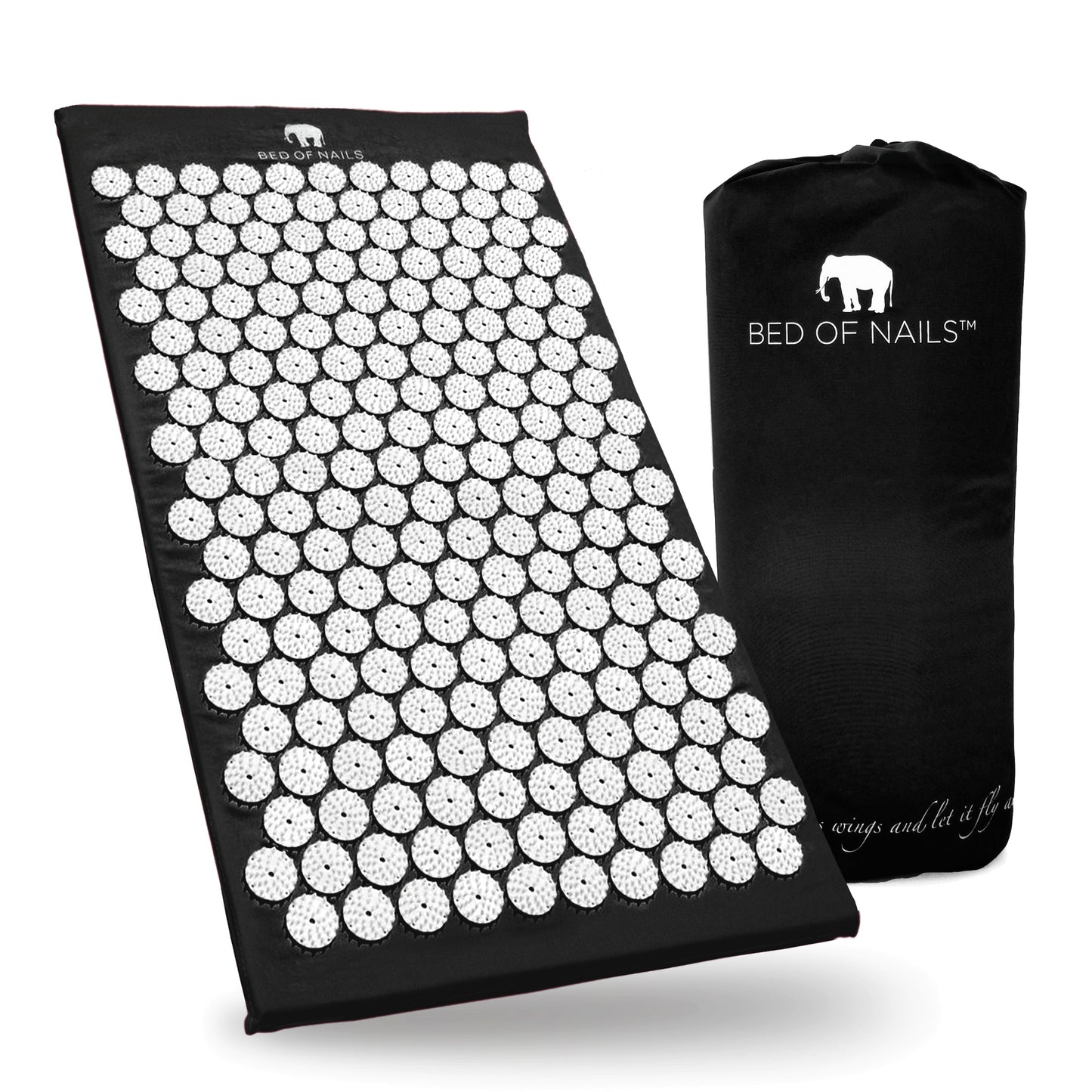 Deep-Relief Bed of Nails Intense Acupressure Mat, Black