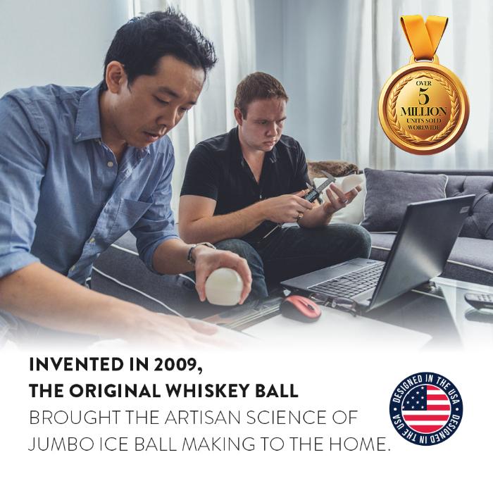 Personalized Monogrammed Whiskey Ice Balls – Premium Gift Set