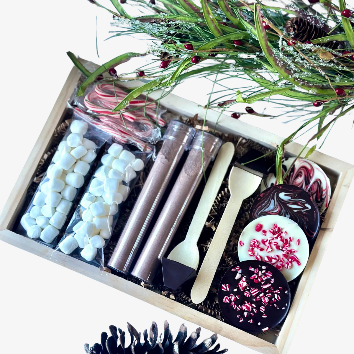 Festive Hot Cocoa Charcuterie Kit with Marshmallows & Treats
