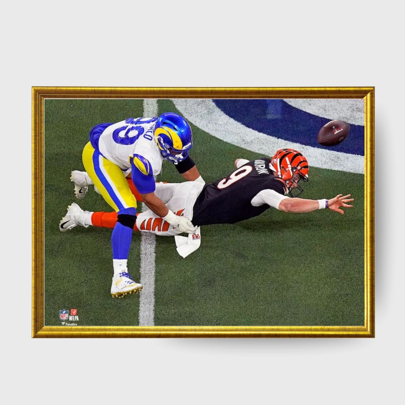 Aaron Donald Super Bowl LVI Final Play Rams Photo 8x10