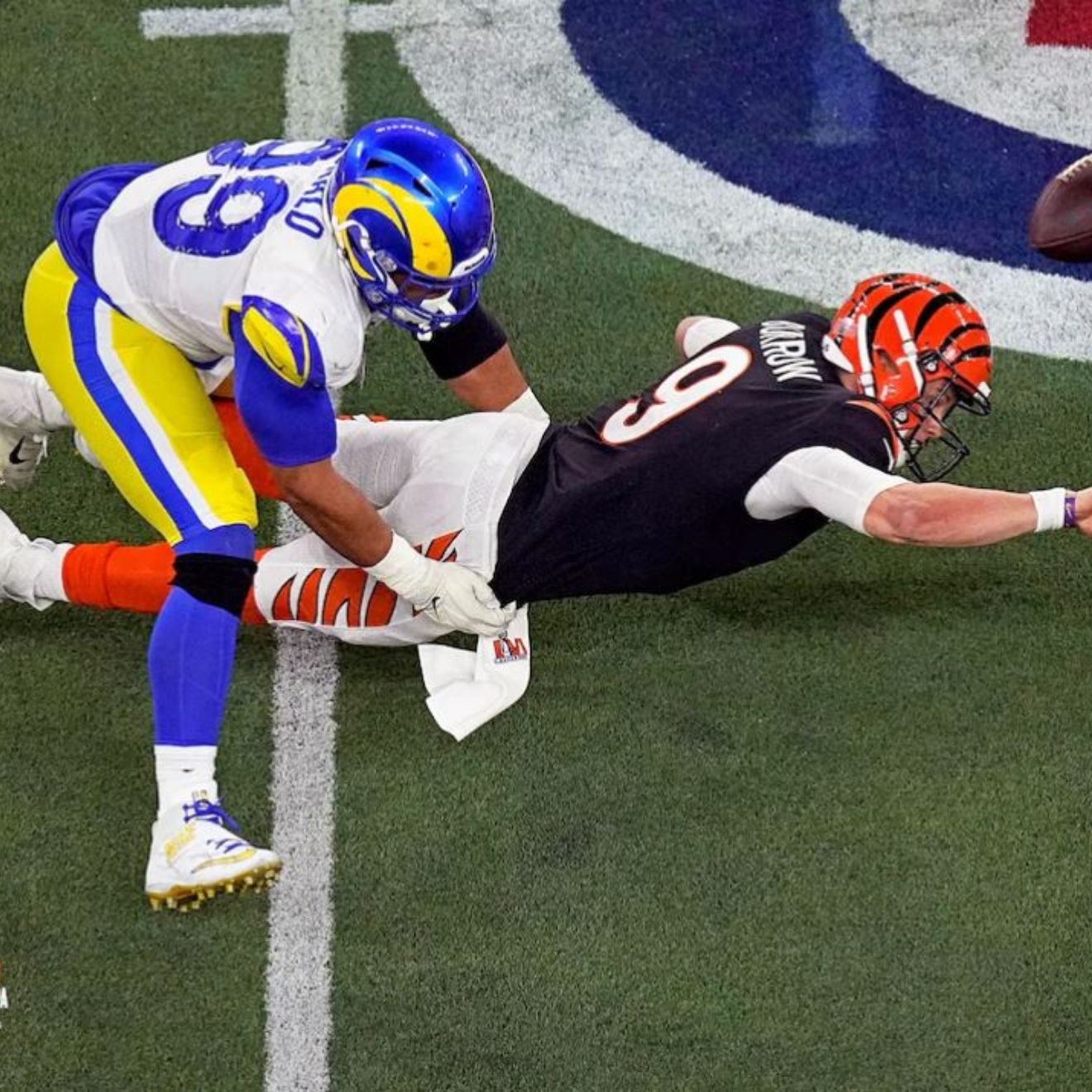 Aaron Donald Super Bowl LVI Final Play Rams Photo 8x10