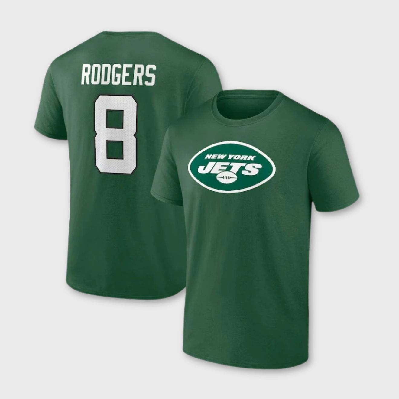 Aaron Rodgers New York Jets Icon Name & Number T-Shirt