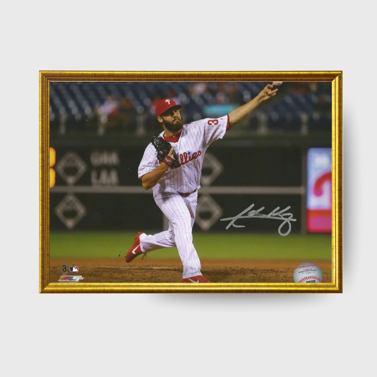 Adam Morgan Phillies Autographed 8x10 MLB Photo with COA