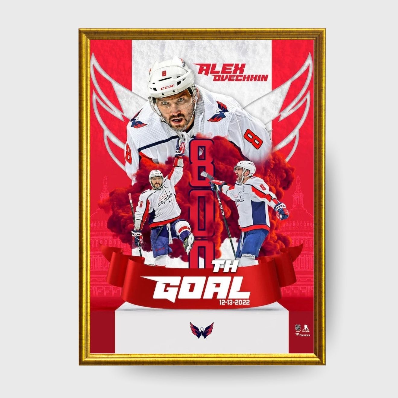 Alex Ovechkin 800th Career Goal Washington Capitals Collage Photo