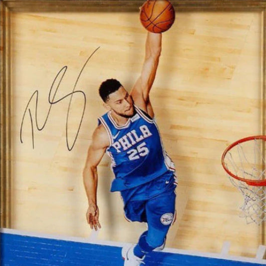 Ben Simmons Autographed 76ers Framed Acrylic Display Limited Edition