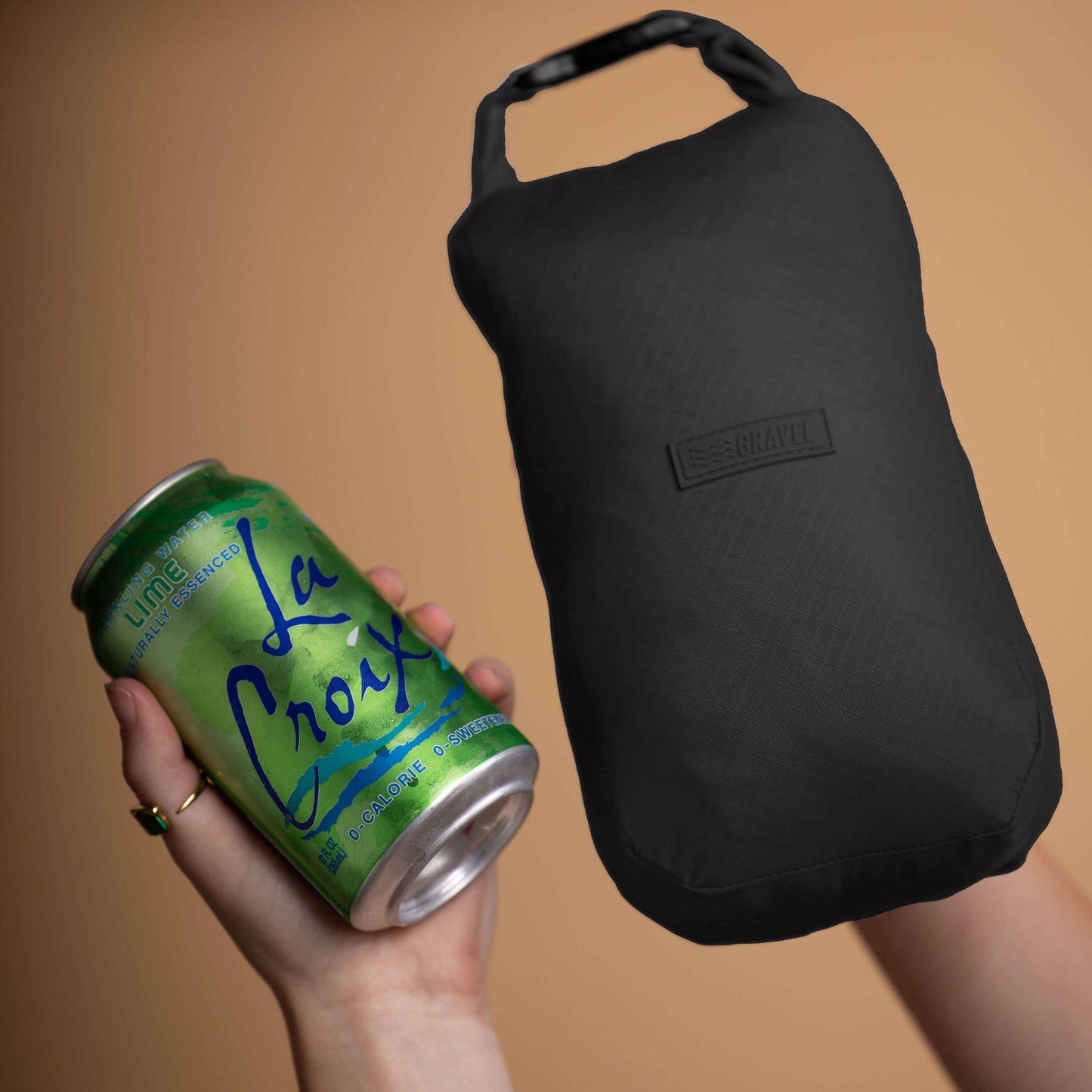 Layover™ Black Puffy Travel Blanket with Packable Stuff Sack