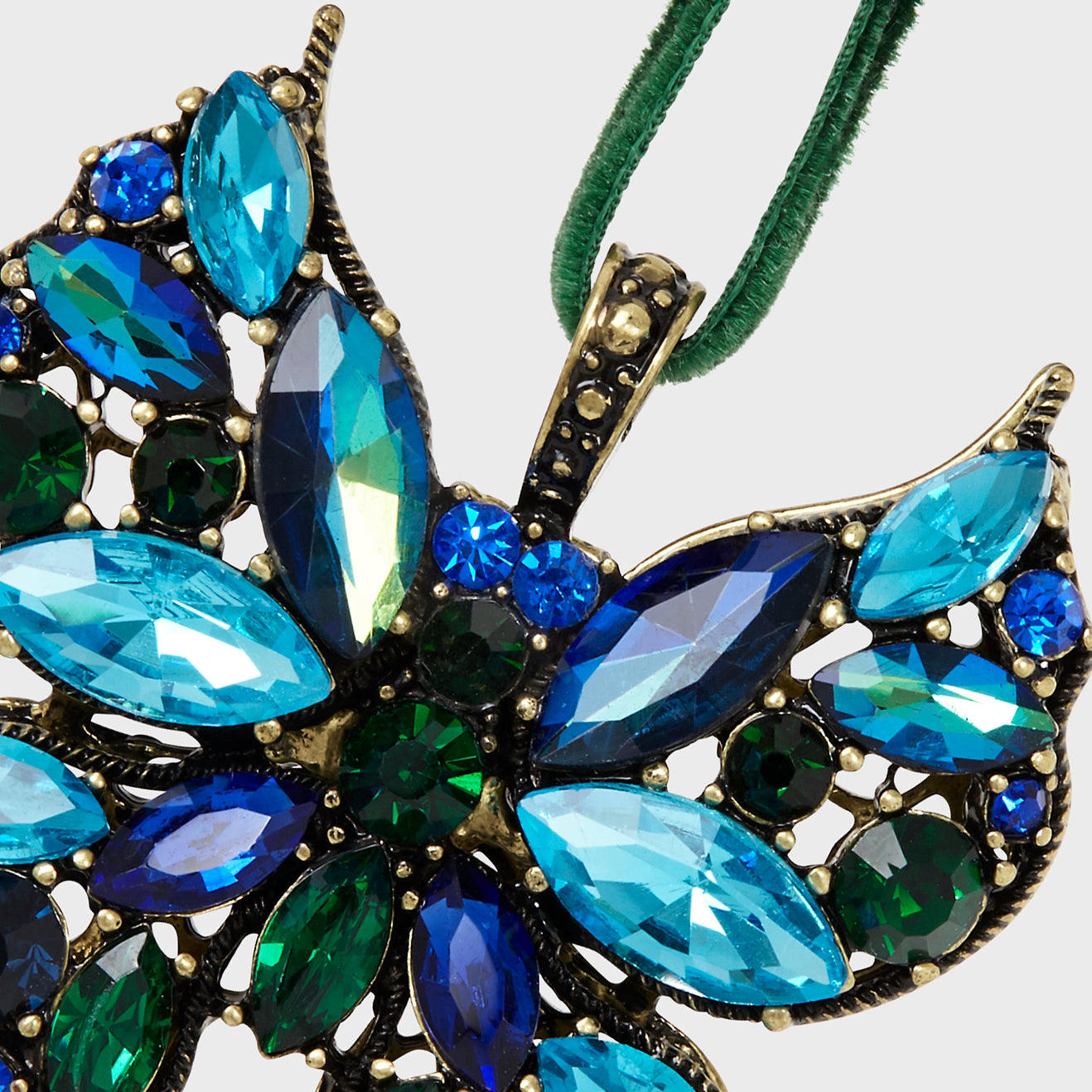 Mini Butterfly Ornament Set of Two – Sapphire & Teal Elegance