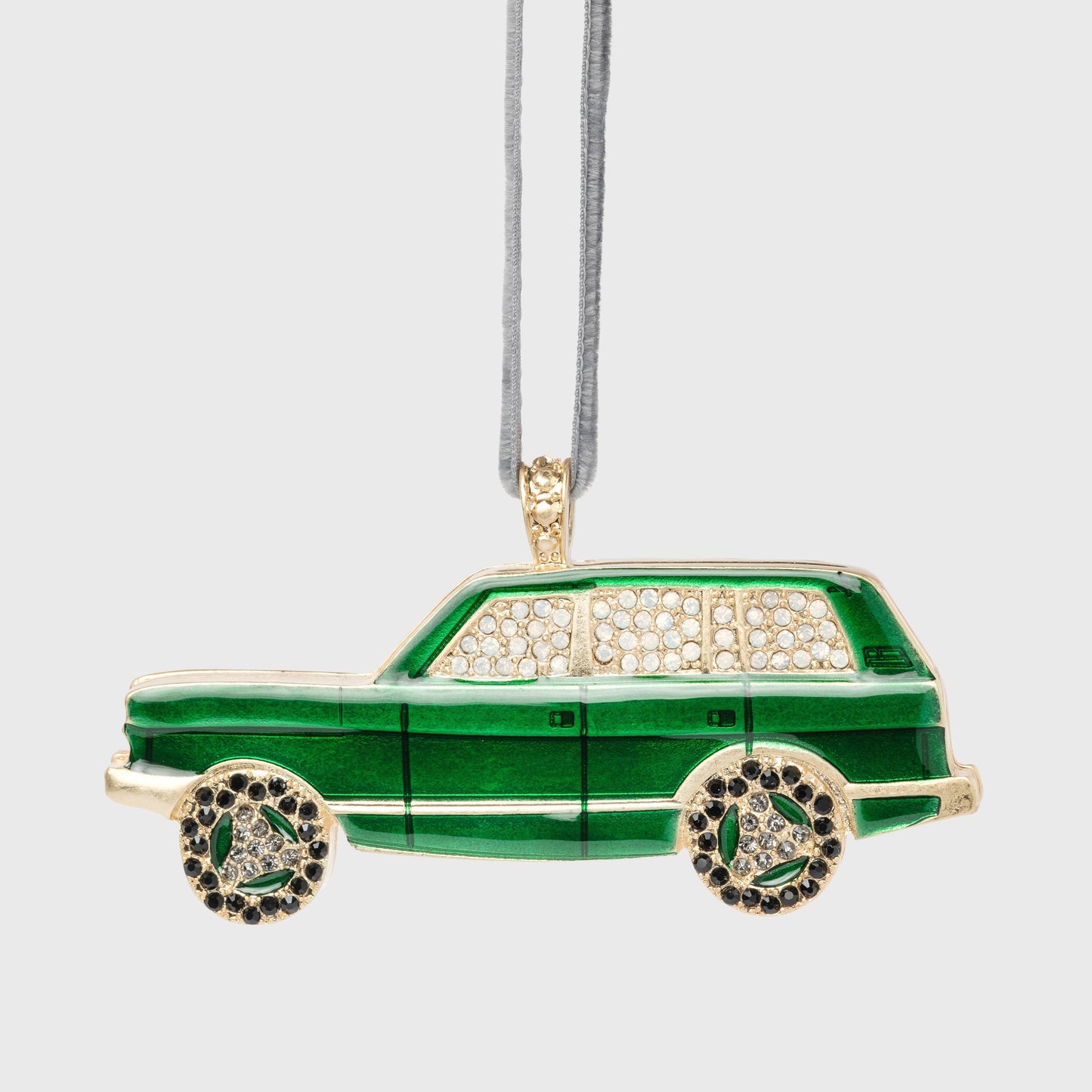 Festive Green Holiday Truck Hanging Ornament – Nostalgic Keepsake