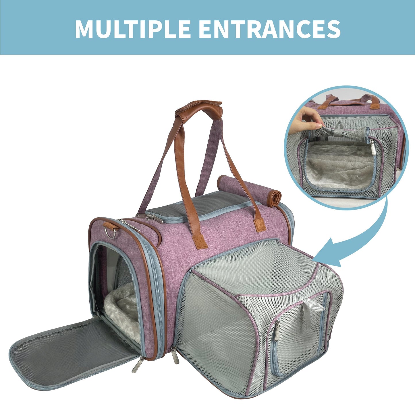Compact Airline-Approved Expandable Pet Carrier – Mr. Peanut’s Gold Mini