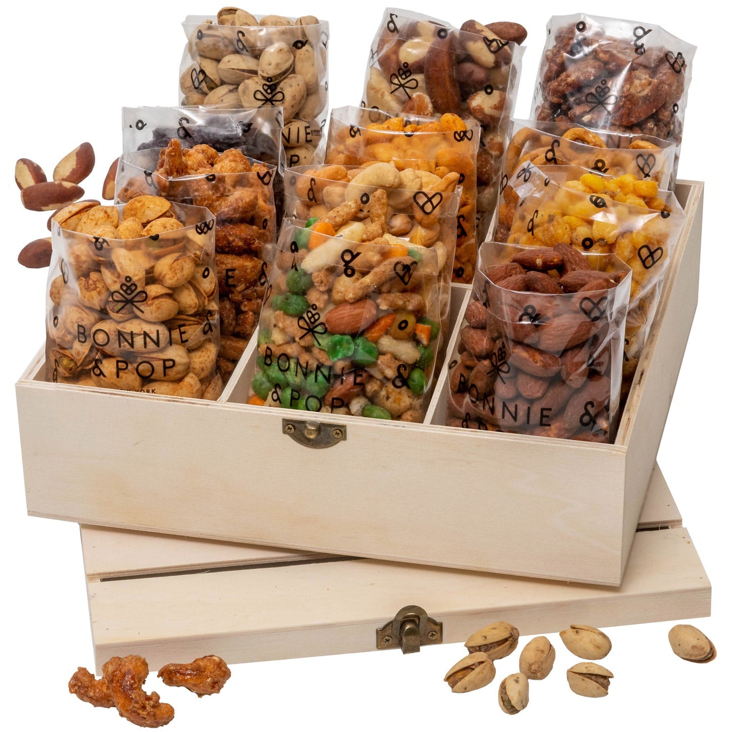 Deluxe Nut & Snack Crate – Gourmet Sweet & Savory Variety