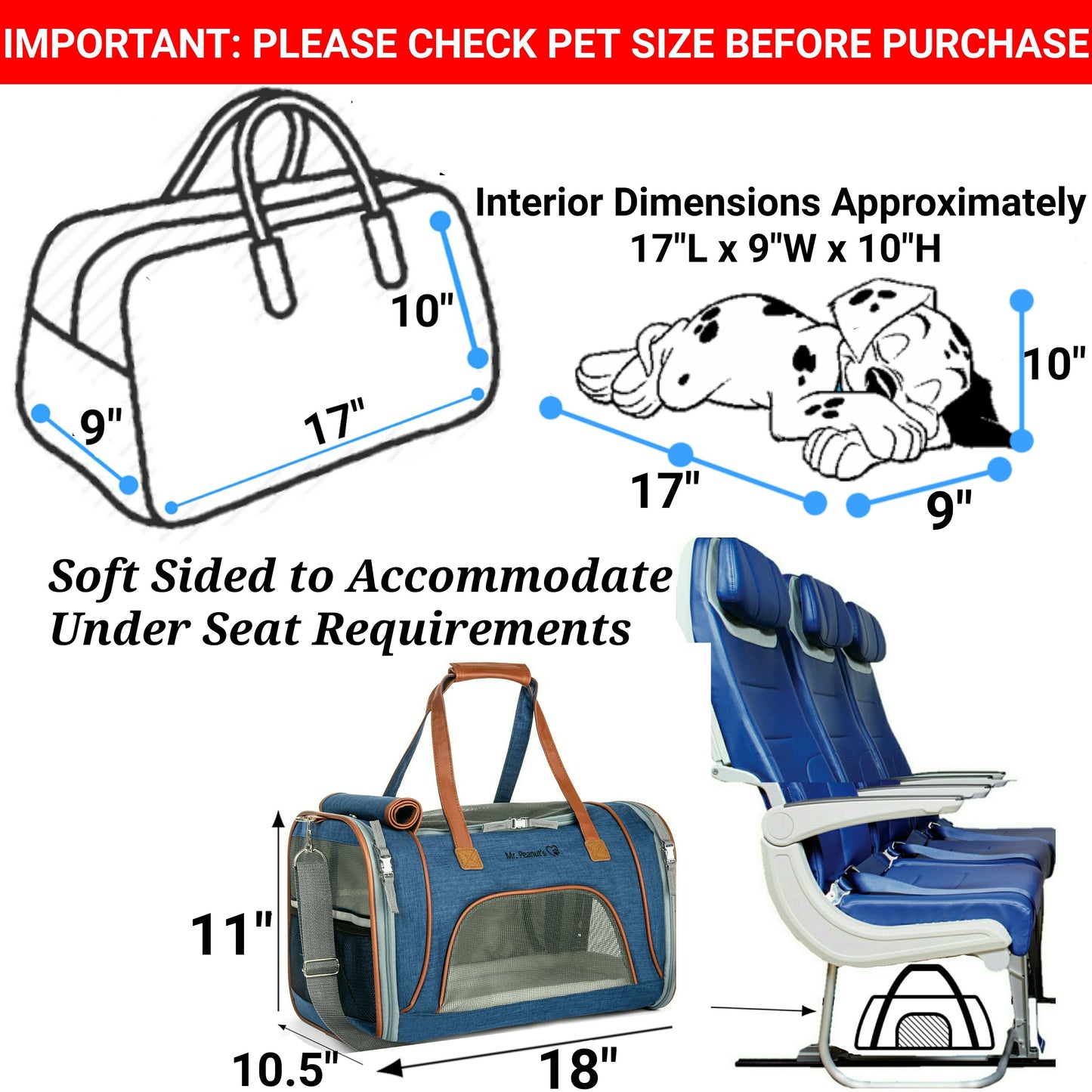 Airline Approved Expandable Pet Carrier with Safety & Comfort