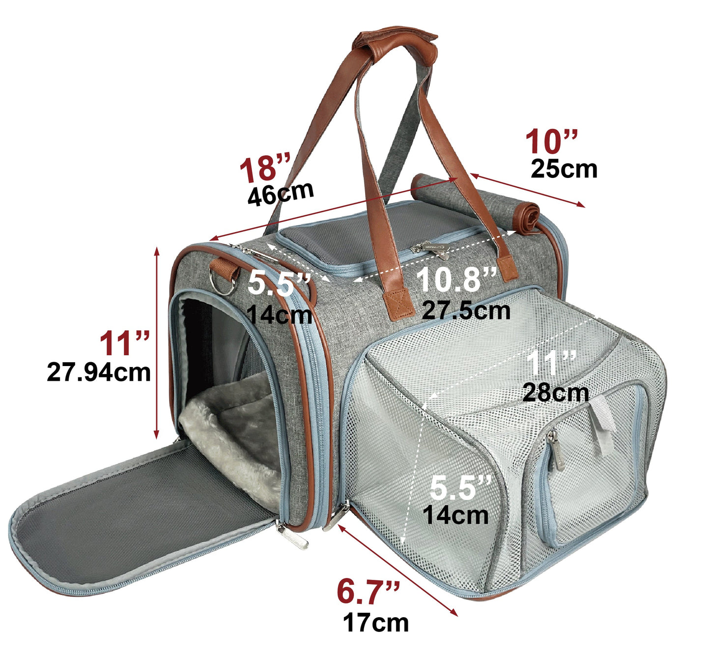 Airline Approved Expandable Pet Carrier with Safety & Comfort