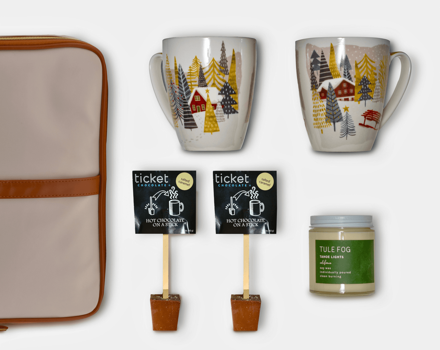 Mountain Lodge Vibes Gift Box – Cozy Mugs, Cocoa & Candle Set