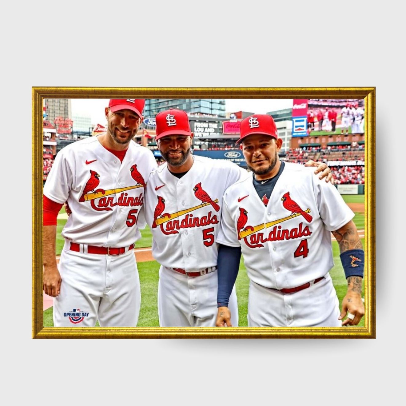 St. Louis Cardinals Legends Wainwright, Pujols & Molina Photo