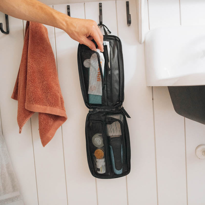 Explorer PLUS™ Waterproof Hanging Toiletry Bag – 7 Pocket Travel Organizer
