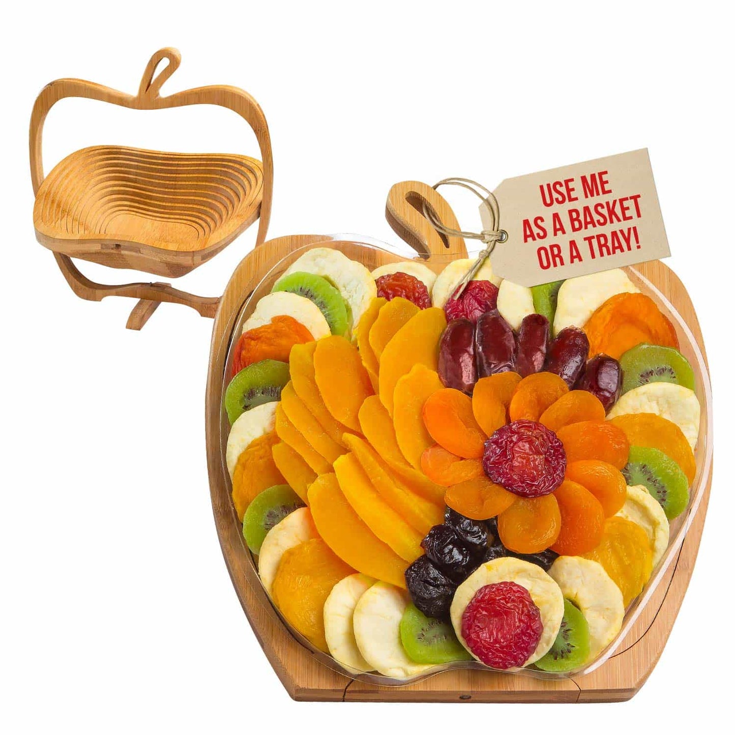 Artisan Forbidden Fruits Gift Basket – Exotic Dried Fruit Tray