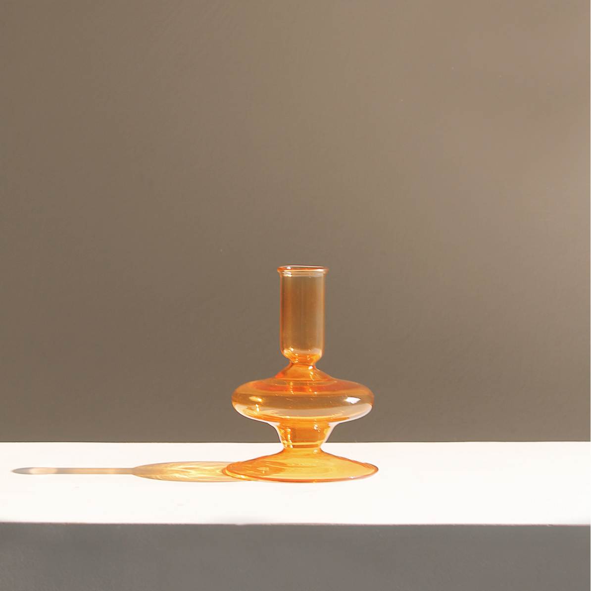 Gigi Glass Taper Candle Holder – Vibrant Artful Home Accent