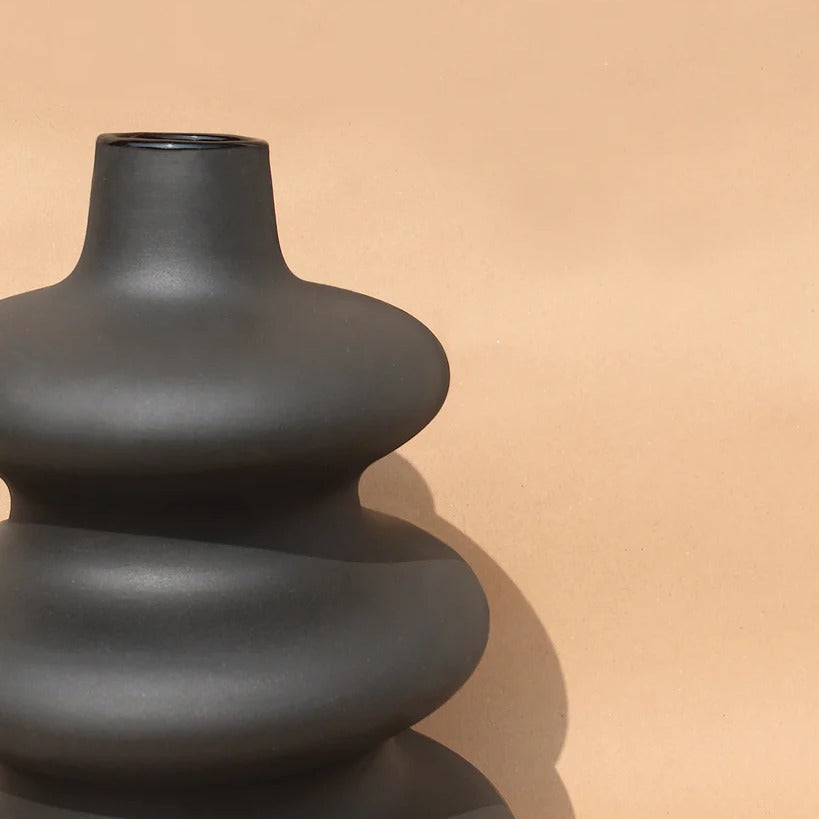 Big Mezo Sculptural Contour Vase by Osmos Studio, 12.5” Height