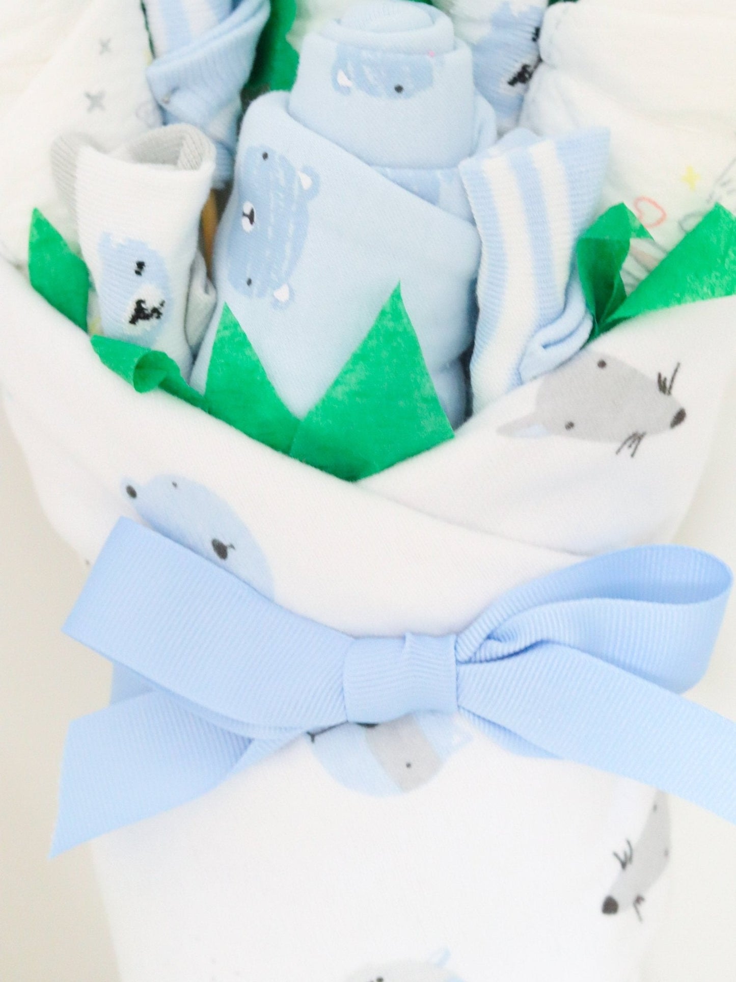 Adorable Baby Boy Gift Set – Soft Essentials Bouquet