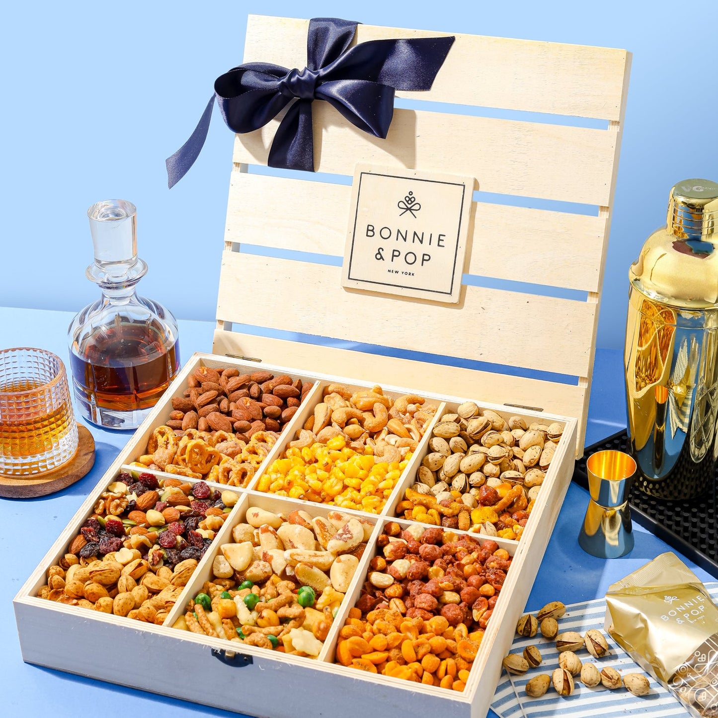 Deluxe Nut & Snack Crate – Gourmet Sweet & Savory Variety