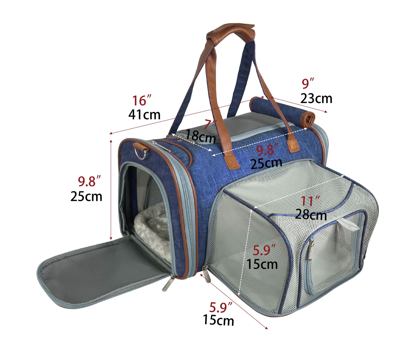 Compact Airline-Approved Expandable Pet Carrier – Mr. Peanut’s Gold Mini