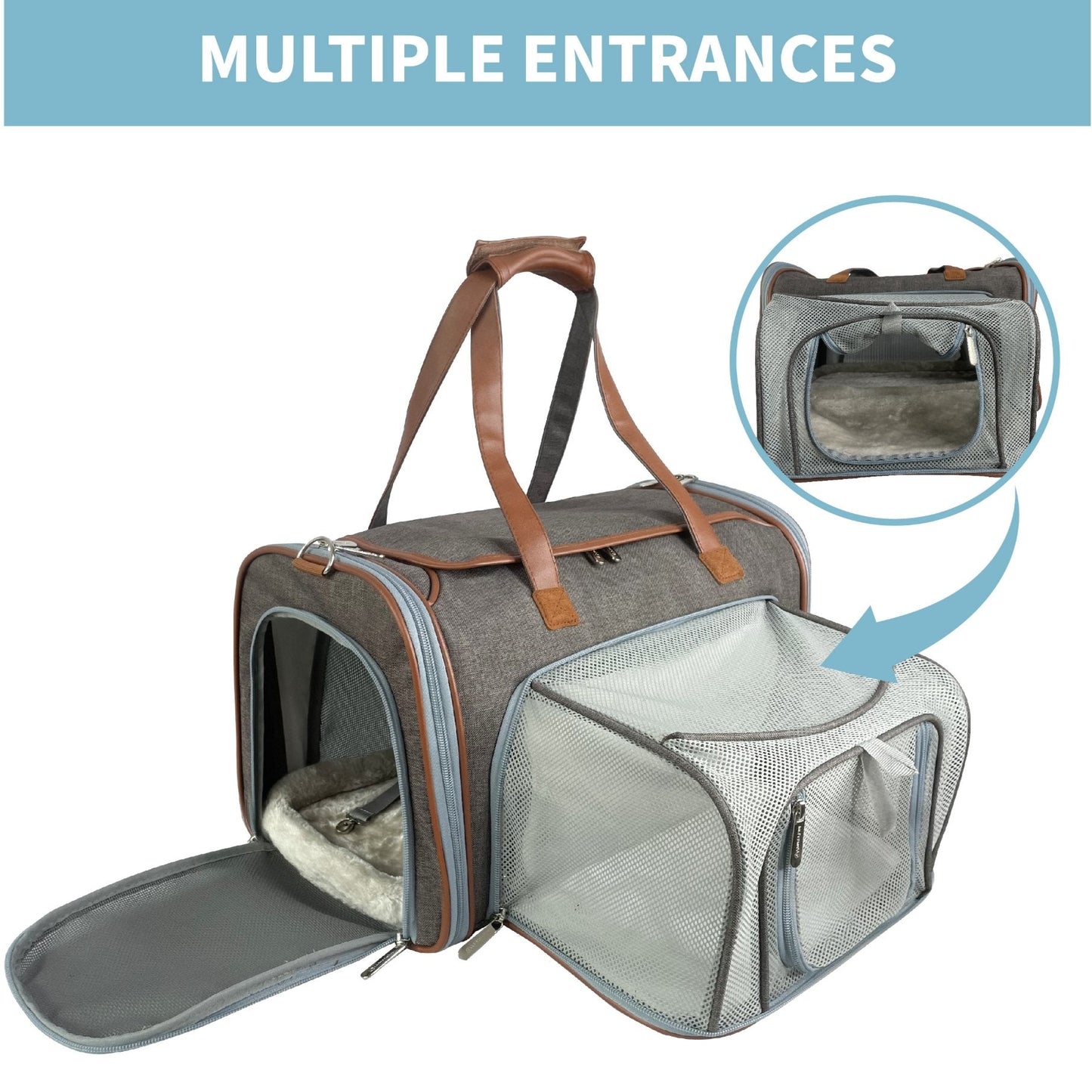 Airline Approved Expandable Pet Carrier with Safety & Comfort