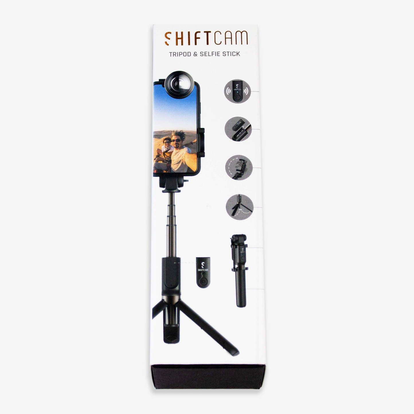 ShiftCam Tripod & Selfie Stick – Foldable Bluetooth Phone Mount