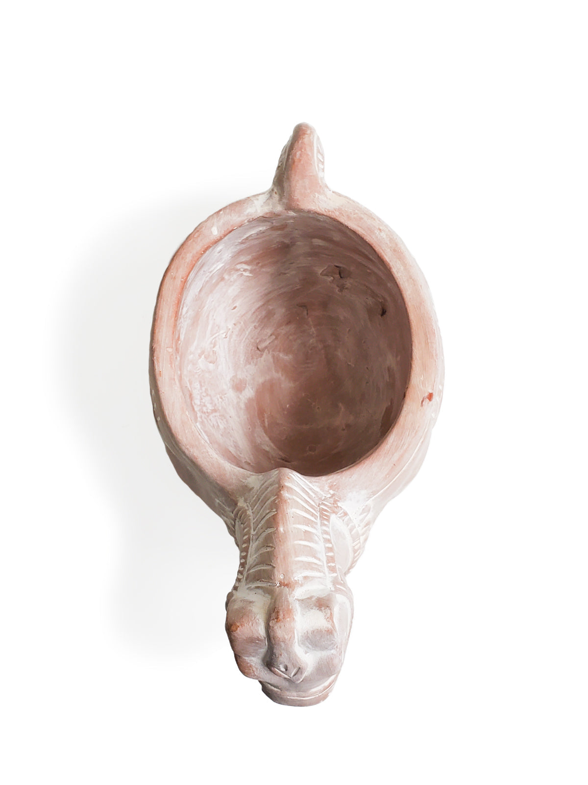 Handmade Terracotta Horse Clay Planter with Drainage Hole, Fair Trade