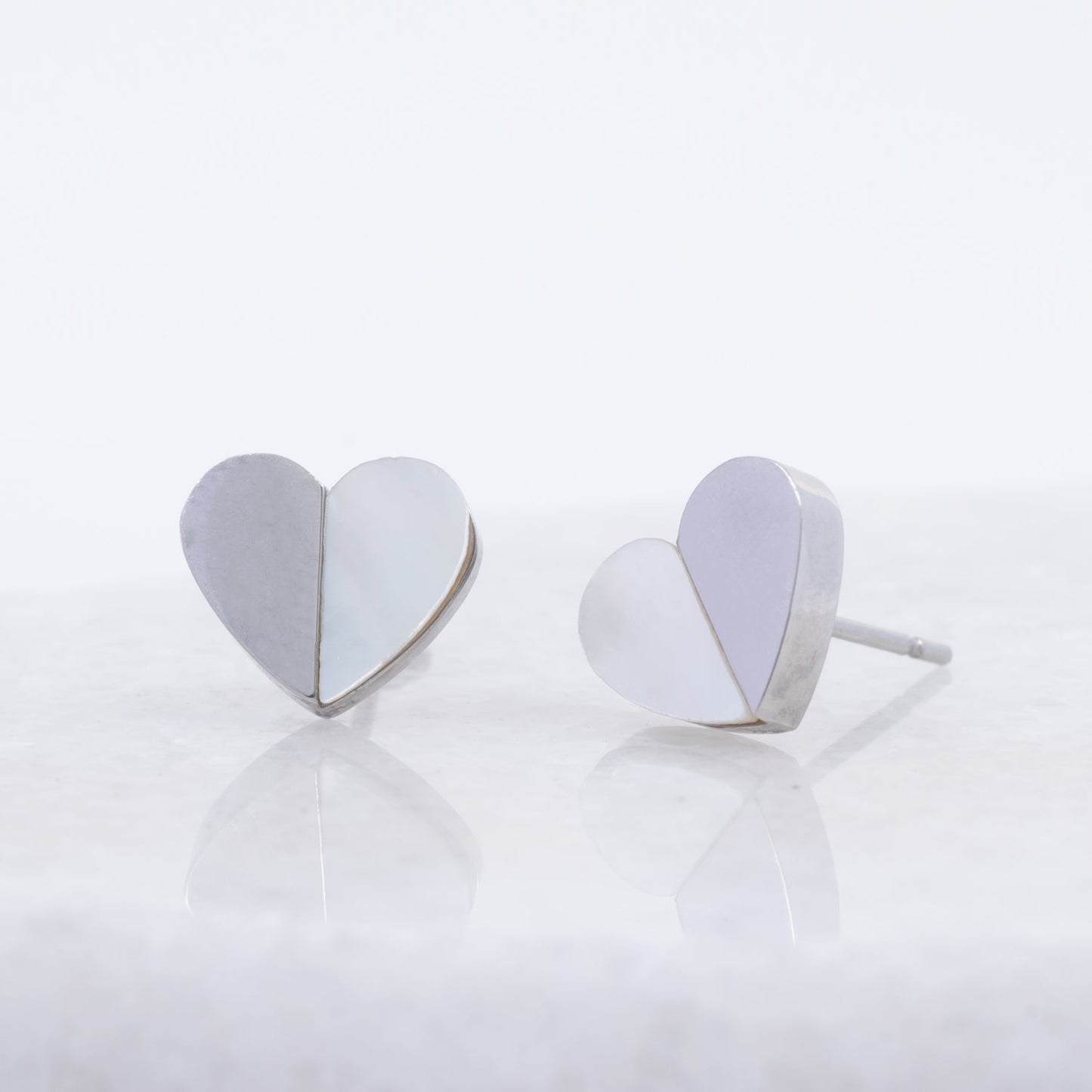 Give Hope Silver Mother-of-Pearl Stud Earrings — Gift Boxed Pair, Hope