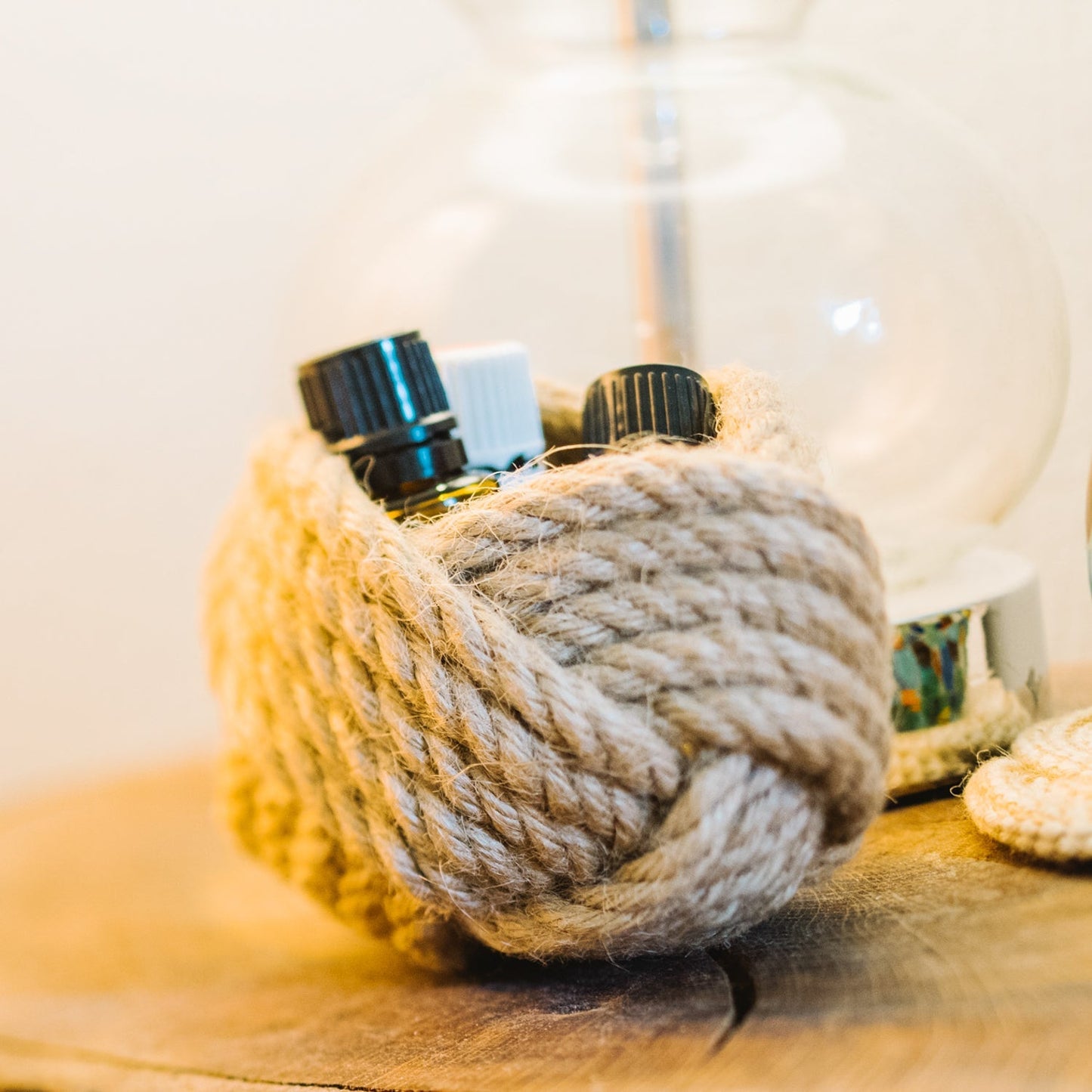 Mini Unbound Planter — Jute Rope