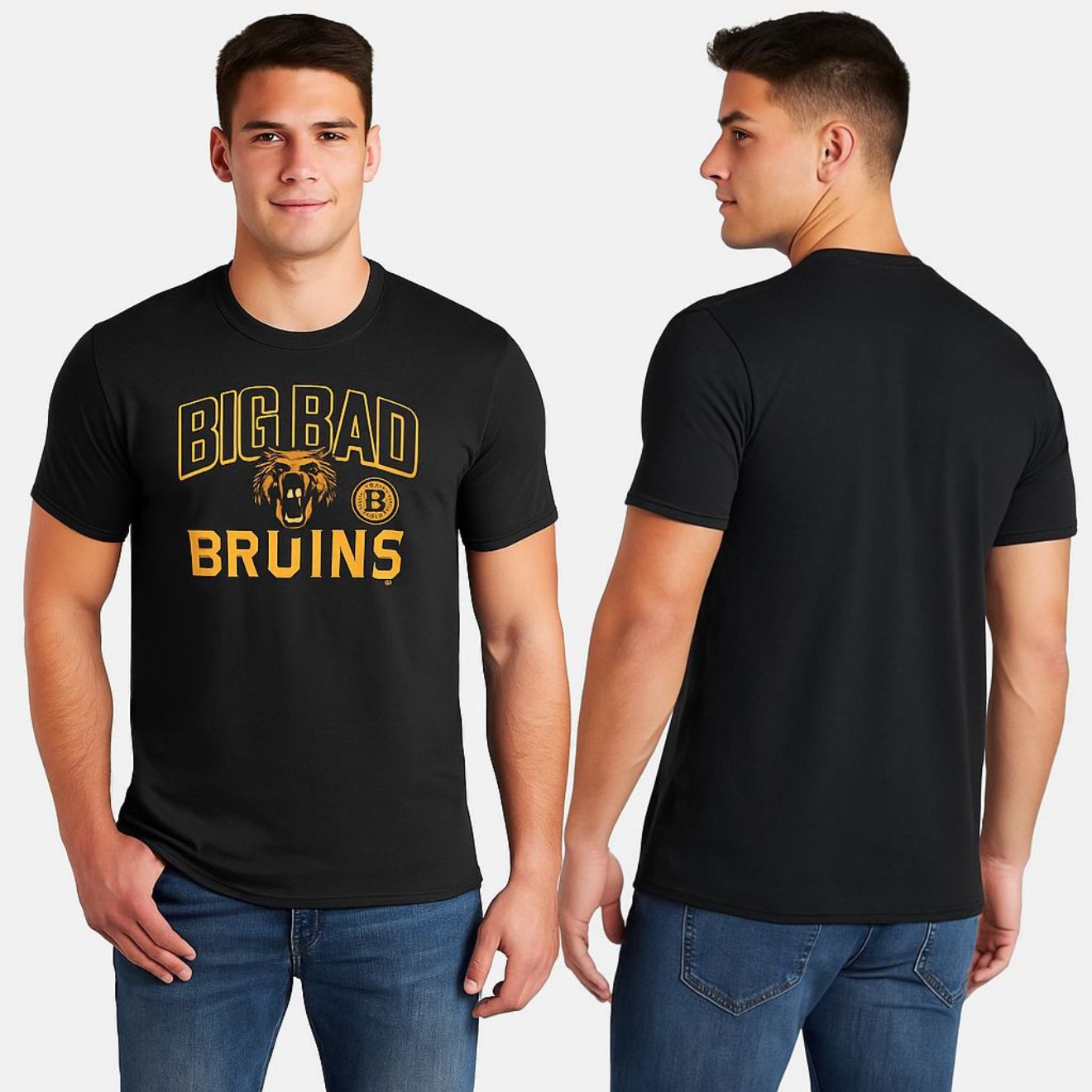 Boston Bruins Black Ice Cluster Official NHL Cotton T-Shirt