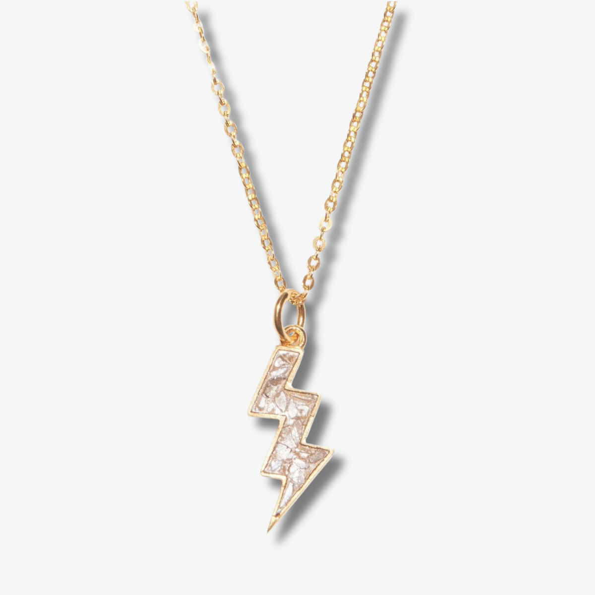 Rishi Bolt Gold Vermeil Pendant Necklace