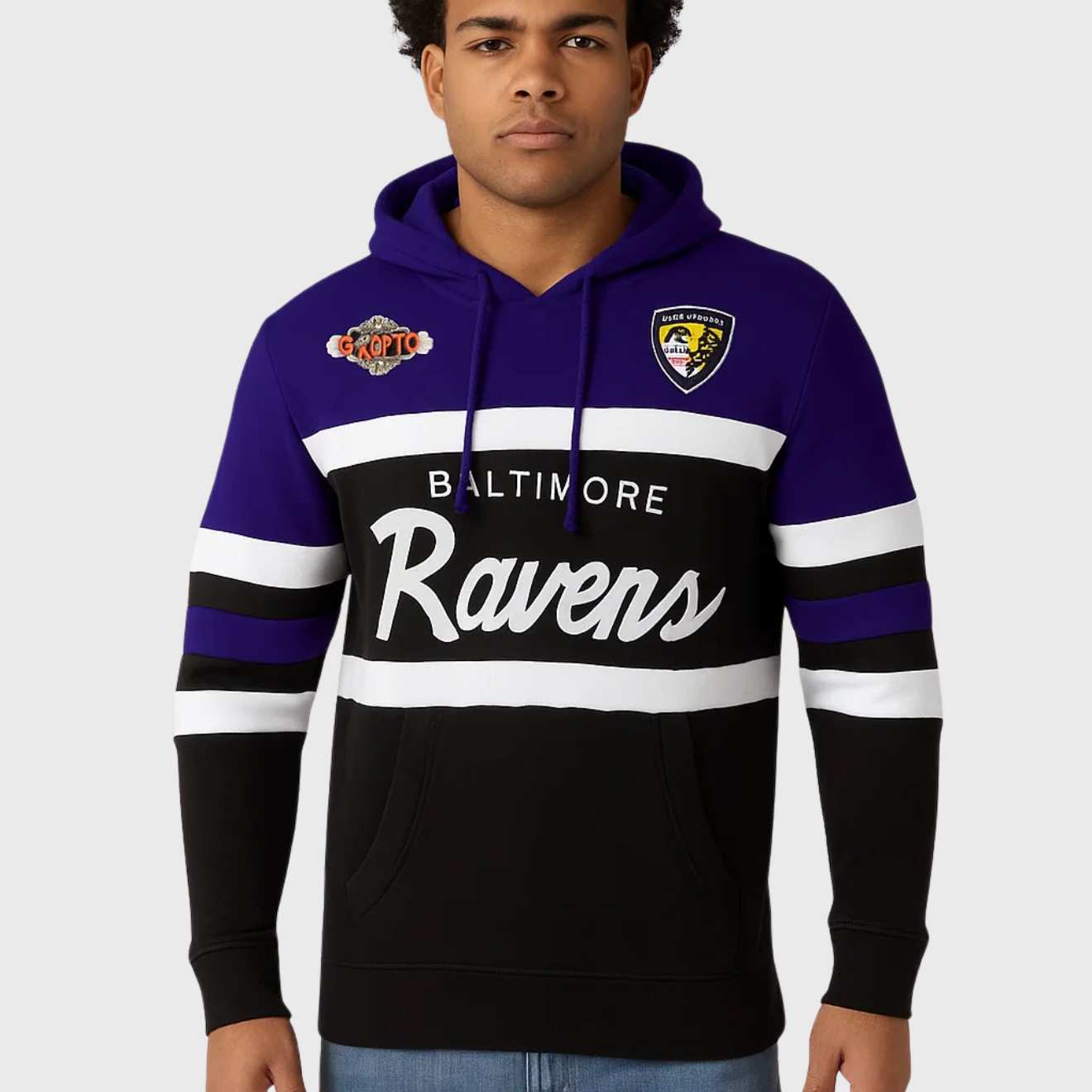 Baltimore Ravens Mitchell & Ness Head Coach Pullover Hoodie