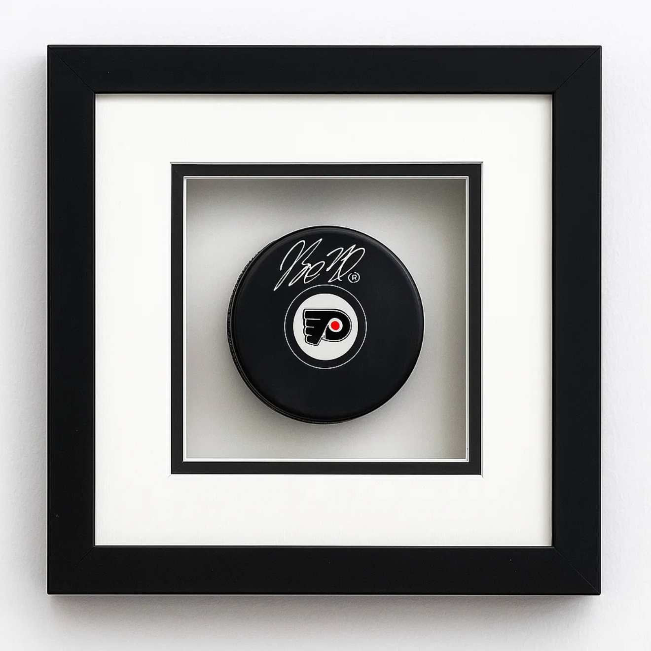 Bobby Brink Signed Philadelphia Flyers NHL Logo Puck Silver