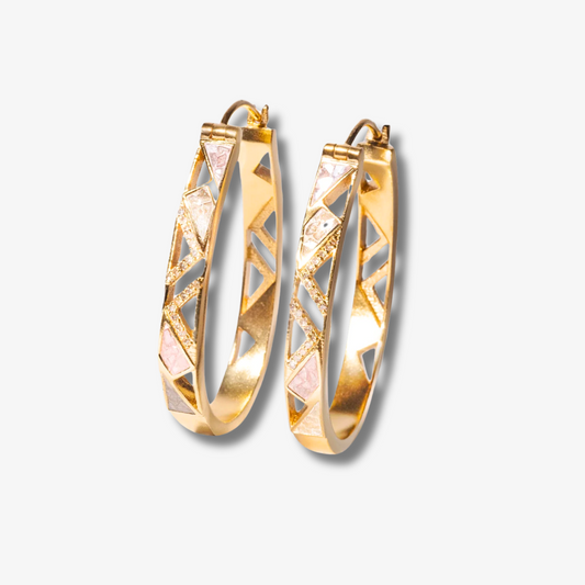 Kuftara Gold Vermeil Hoop Earrings