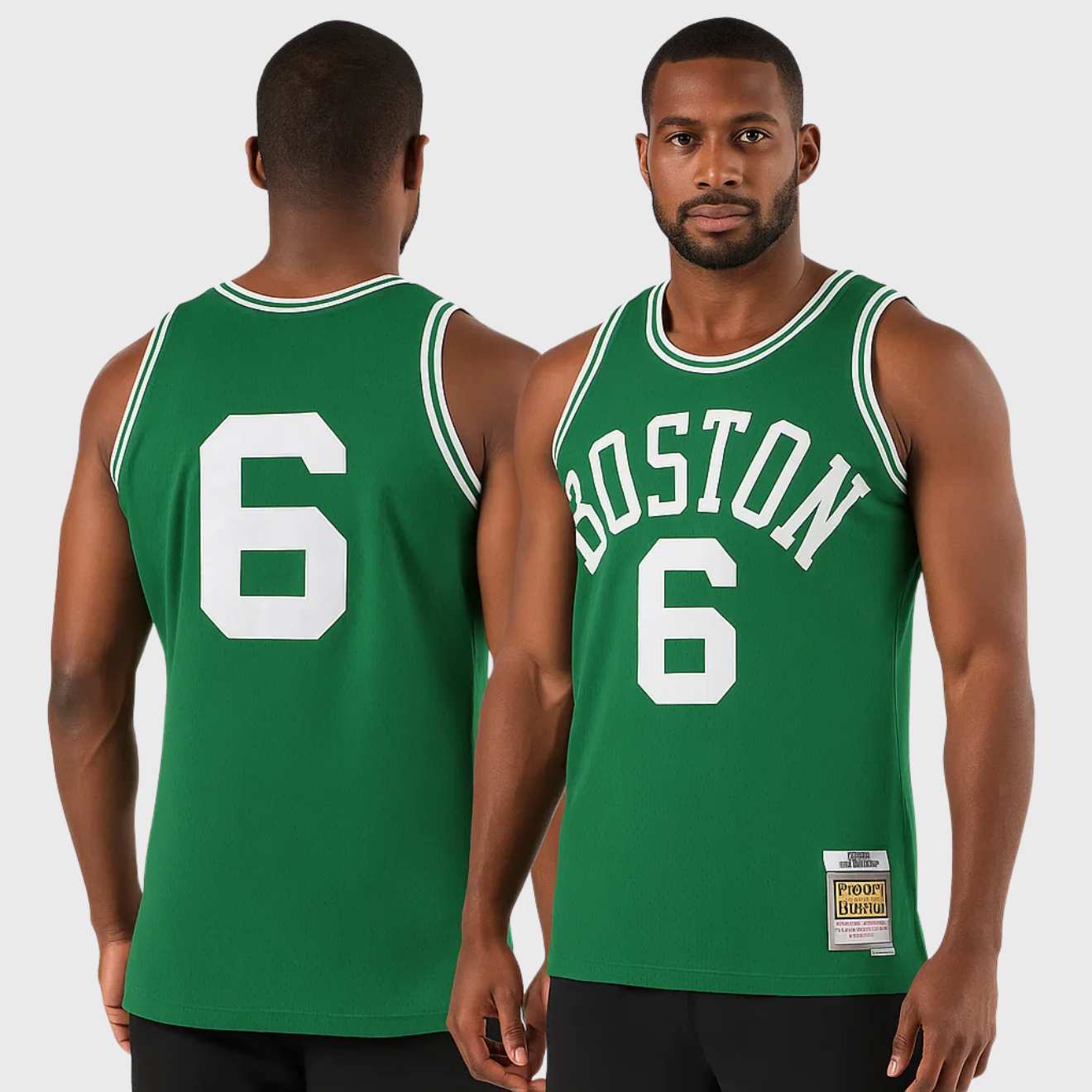 Bill Russell 1962-63 Celtics Green Hardwood Classics Jersey