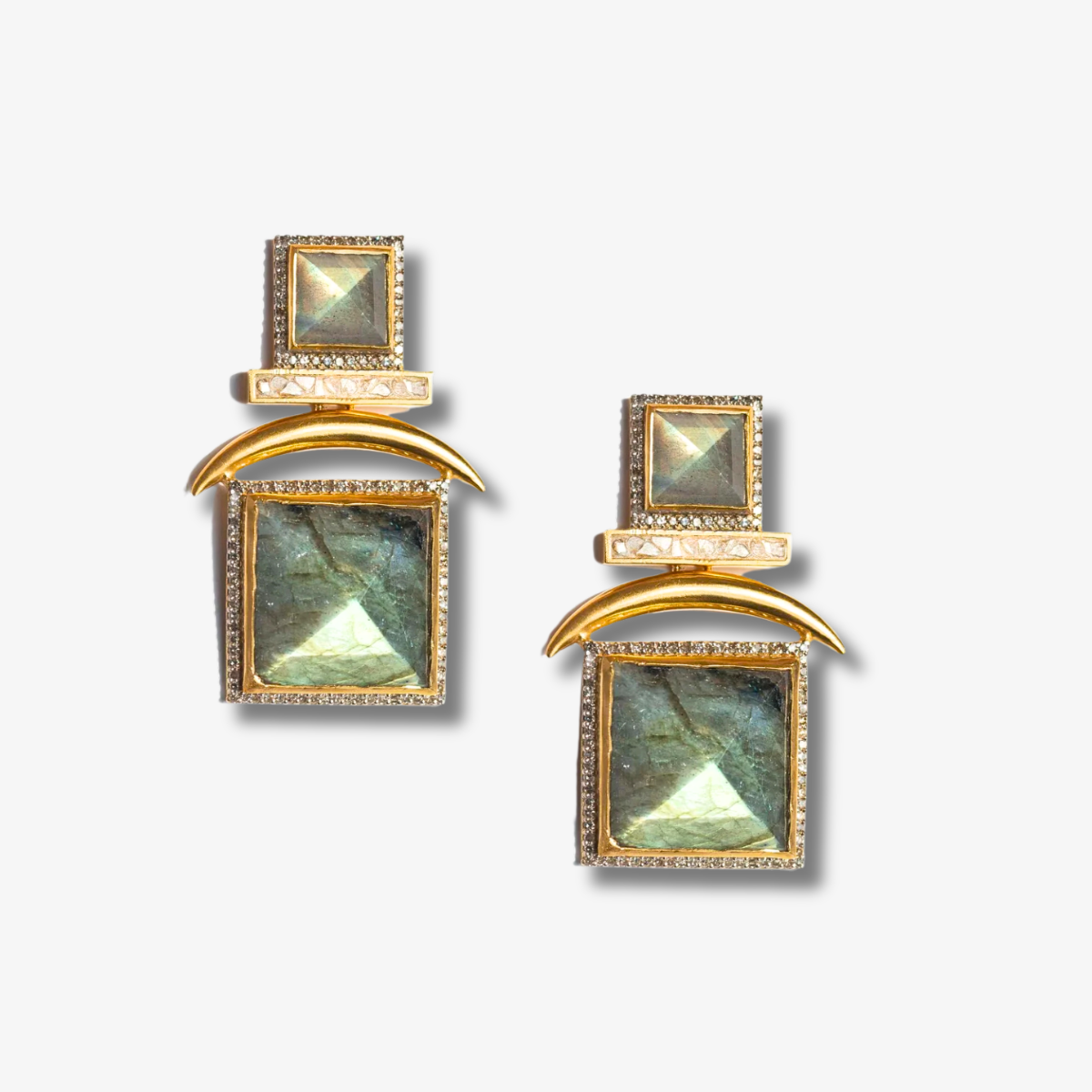 Monshar Gold Vermeil  Earrings