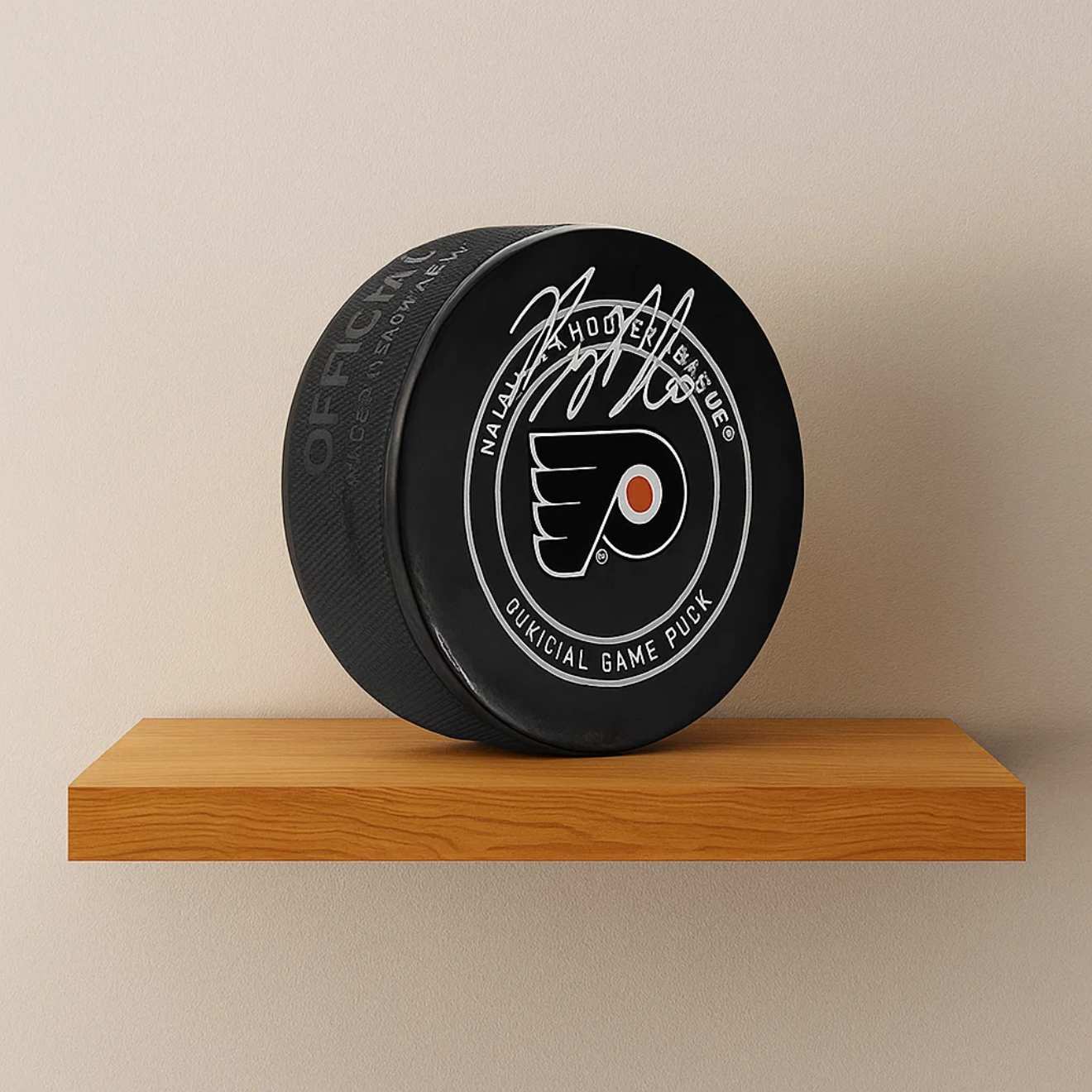 Bobby Brink Signed Philadelphia Flyers Official NHL Game Puck
