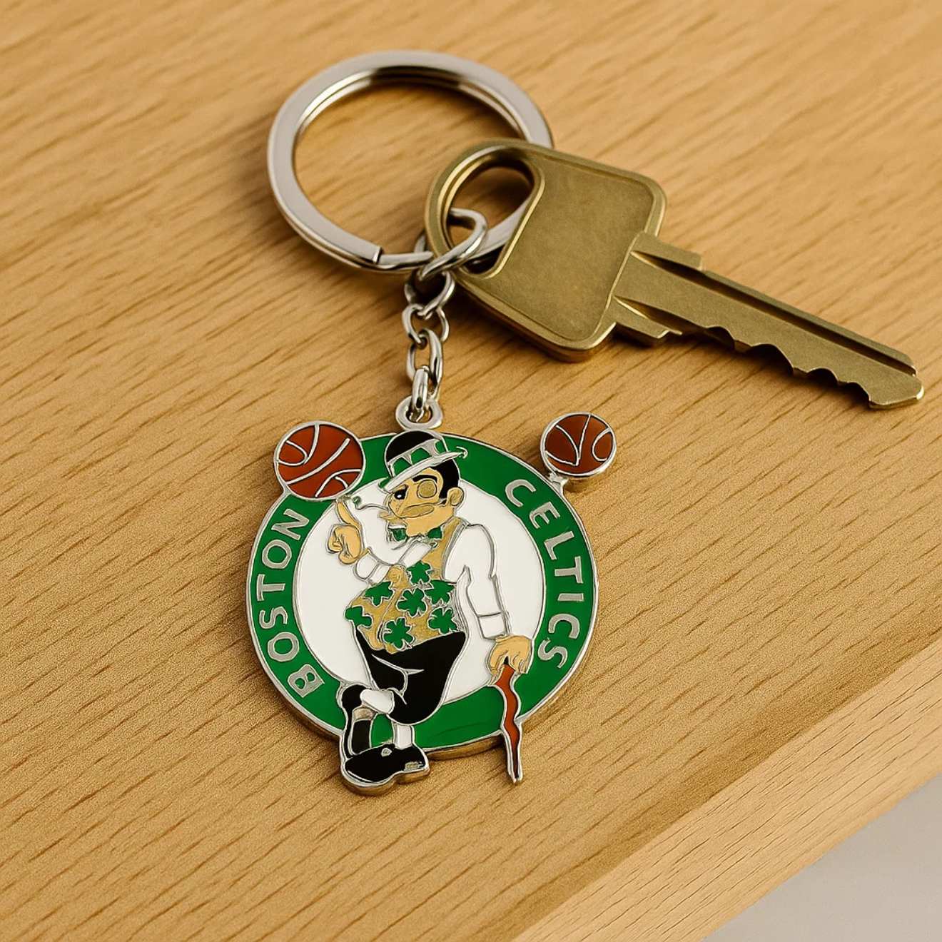 Boston Celtics Metal Logo Keychain – Perfect Fan Accessory