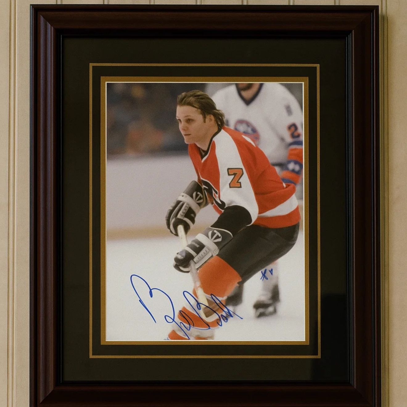 Bill Barber Autographed Philadelphia Flyers Action Hockey Photo