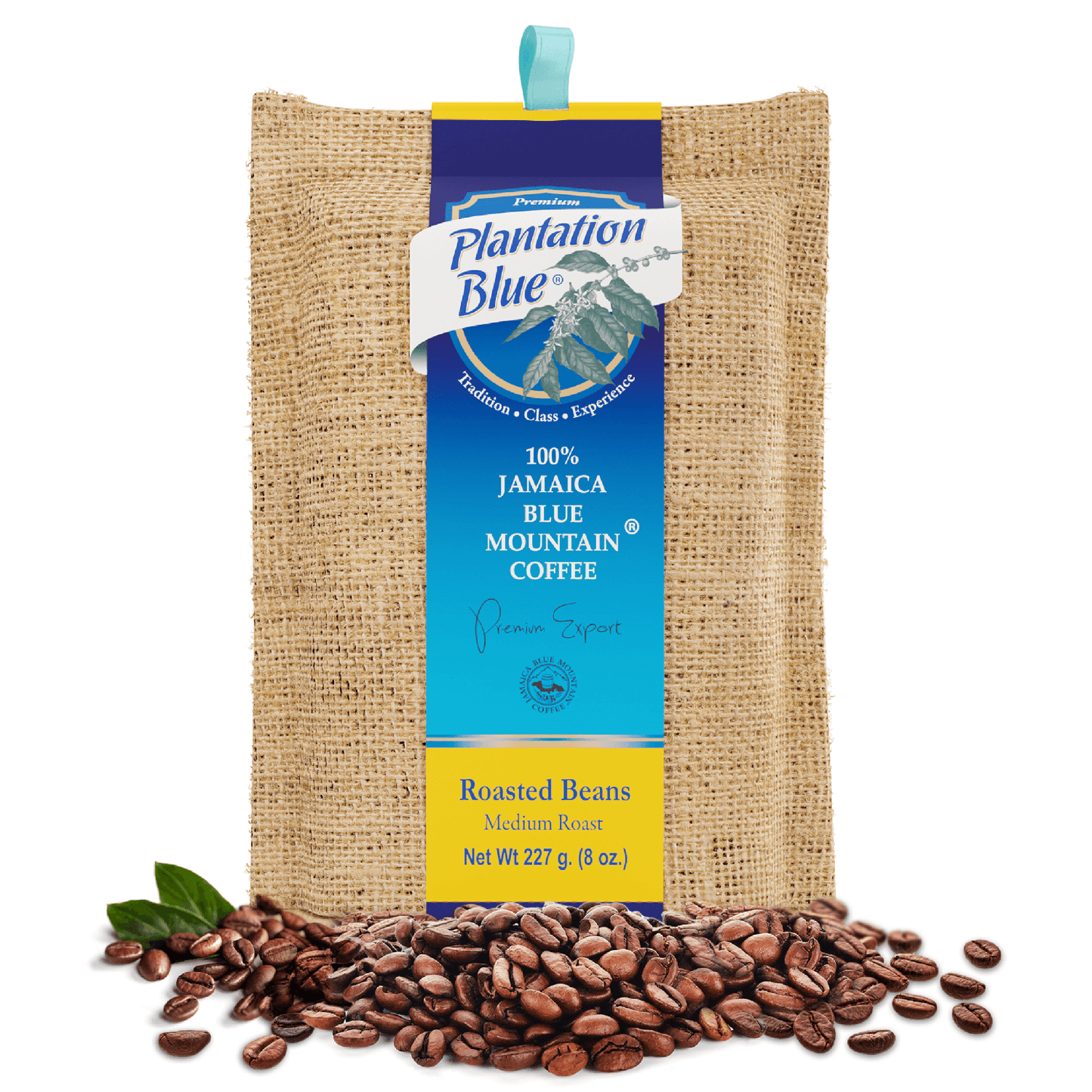 8oz Authentic Jamaica Blue Mountain Coffee Beans — Gourmet Gift Bag
