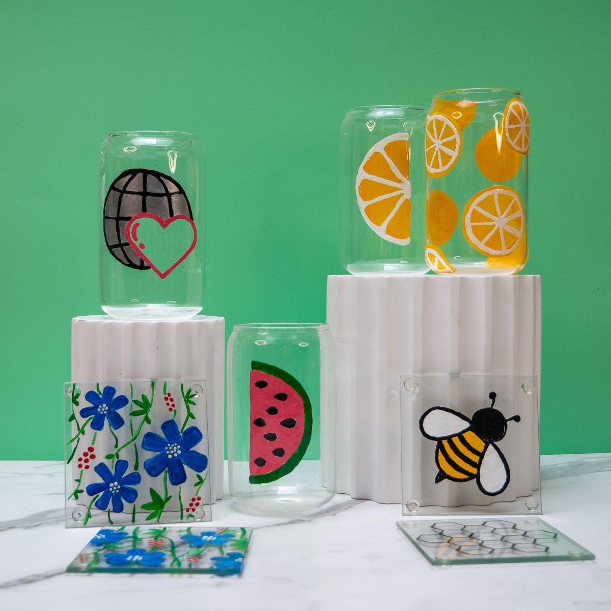 Enamel Glass Painting Kit for Personalized Drinkware & Creative Gifts!