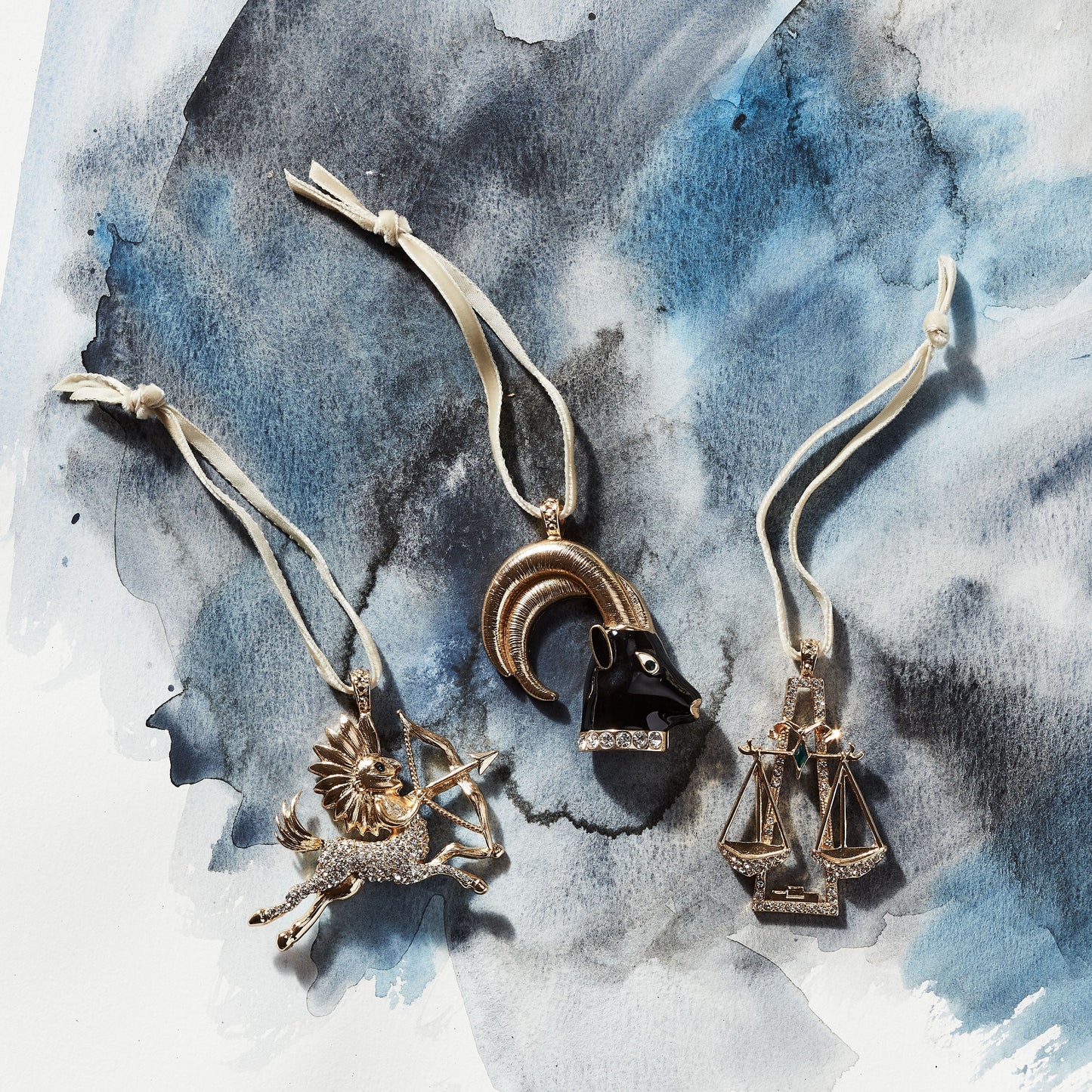 Capricorn hanging ornament