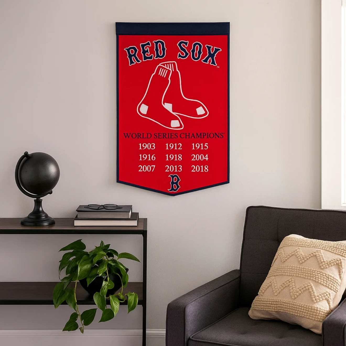Boston Red Sox 24" x 38" Primary Wool Banner - MLB Official