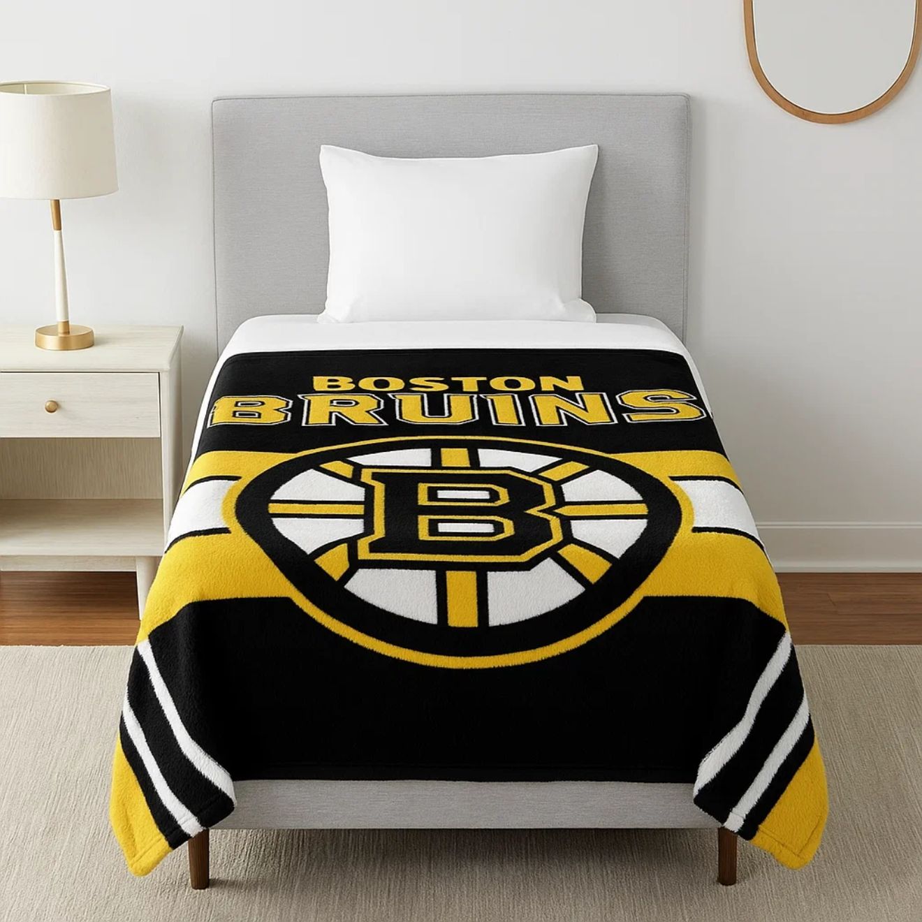 Boston Bruins Ultra-Soft 50" x 60" Fleece Blanket – Ultimate Comfort