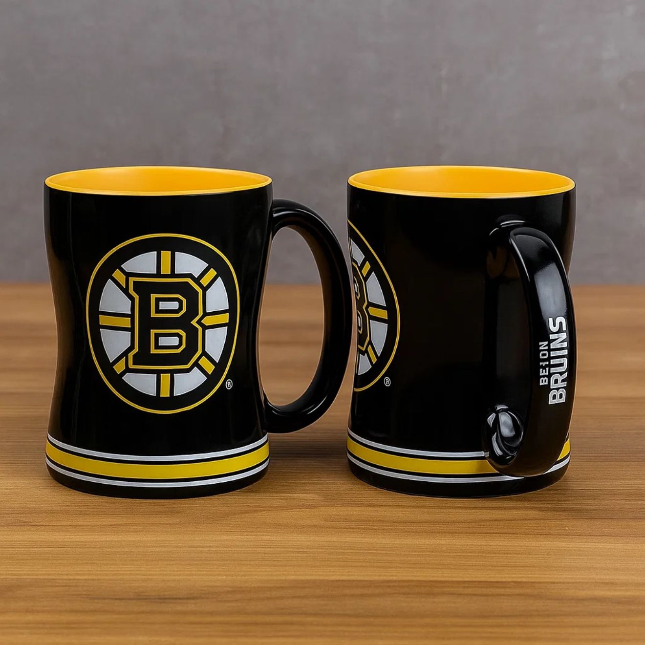 Boston Bruins Logo Relief Coffee Mug – Official NHL Drinkware