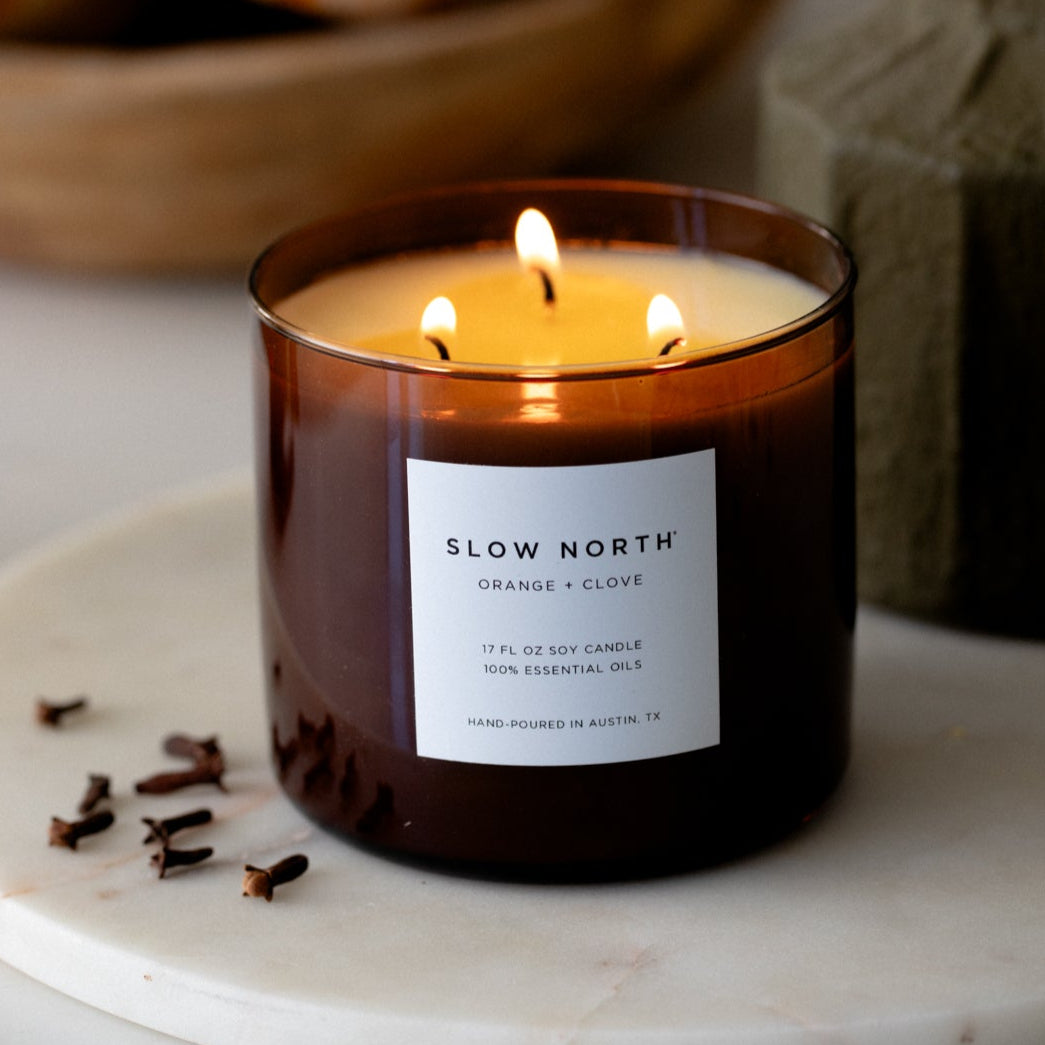 Orange + Clove Signature 3‑Wick Candle
