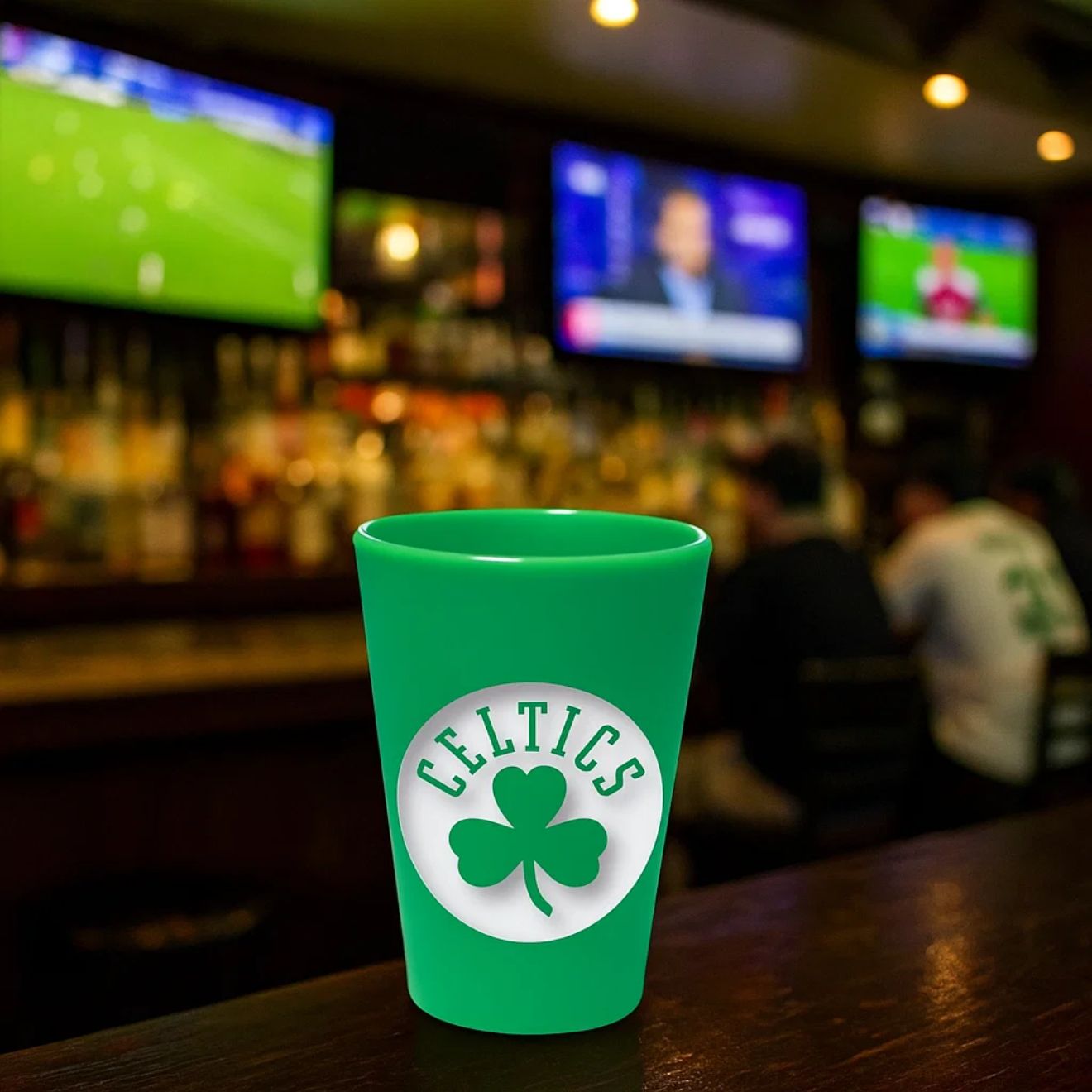 Boston Celtics Silicone Shot Glass 1.5 oz Official NBA