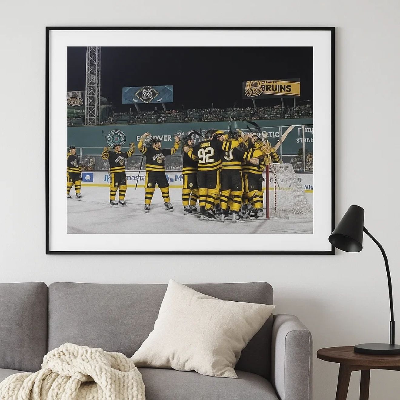 Boston Bruins 2023 Winter Classic Champions Celebration 8x10 Photo